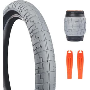 20 x 2.4 bike tire 1/2 pack 20 bike tire with tube with levers kids bike tires Folding Replacement Tires Fits Most Kids Bikes,bmx tires 20 inch,Multiple colors