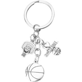 Sports Keychain for Basketball Soccer Football Team Player Coach Birthday Christmas Graduation Gifts for Boy Girl