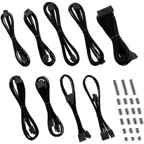 طقم كابل CableMod RT-Series Classic ModFlex بأكمام لأجهزة ASUS/Seasonic/Phanteks Revolt (أبيض) in Kuwait