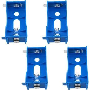 Lovelysp D-Cell Battery Holder D Size Battery Case D Battery Holder Physical Electrical Experimental Equipment (Blue) 4PCS
