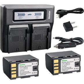Kastar Fast Dual LCD Charger + 2X Battery for BN-VF823