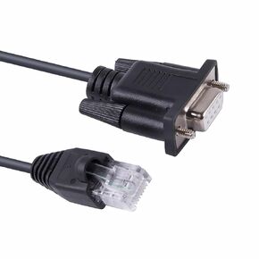 DB9 D Sub 9 Pin COM Port to RJ45 Serial Cable for APC Smart-UPS 5G, Compatible with APC 940-1525A or 940-0625A
