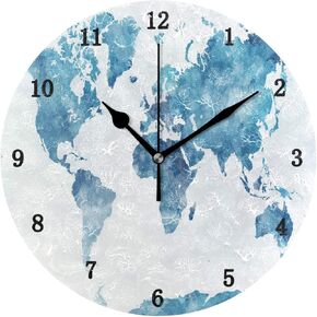 ZZKKO Neon Flamingo Wall Clock Quartz Analog Quiet, 9.5 Inch Round Desk Clock Battery Operated Easy to Read Decorative for Kitchen Bedroom Bathroom Living Room Classroom