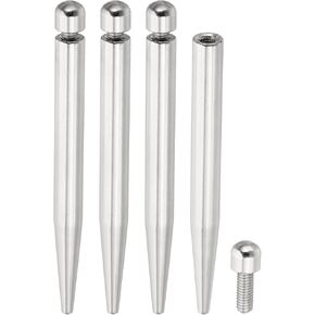 PATIKIL 2/7 x 4 inch Sign Standoff Screws, 8 Pcs Stainless Steel Wall Standoff Mounting Hardware Advertising Glass Nail for Hanging Acrylic Picture Frame Acrylic Panel, Silver