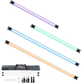 NANLITE PavoTube II RGBWW LED Light Tube, Color RGBWW LED Pixel Tube Photography Handheld LED Video Lighting Wand with AC Chargers, Mounts, and Case Battery Powered (PavoTube II 30C 1Kit) in Kuwait