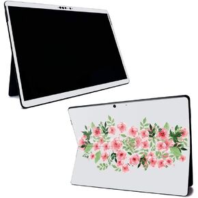 MightySkins Skin for Microsoft Surface Pro X - Purple Flowers | Protective, Durable, and Unique Vinyl Decal Wrap Cover | Easy to Apply, Remove, and Change Styles | Made In The USA