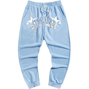 SHENHE Men's Graphic Drawstring Waist Casual Sweatpants Streetwear Goth Jogger Pants