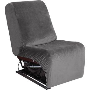 cjc Velvet Sectional Couch Covers, Corner Sectional Cover, Corner Piece, Reversible Corner L Shaped Slipcover, Recliner Corner Sofa Protector for Living Room (Velvet Brown, Only Corner Cover)