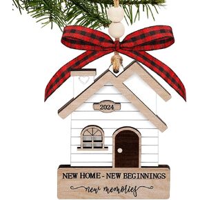 House Warming Gifts New Home Ornament 2024, Housewarming Gifts for New House, Christmas Ornament 2024 New Home Owners Gift Ideas for Women, Couple