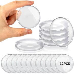 JULBEAR 12PCS Clear Door Stoppers for Wall, Wall Protectors from Door Knobs with Strong Back Self Adhesive,Quiet, Shock, Absorbent Silicone, Door Knob Wall Protector Door Handle Bumpers in Kuwait