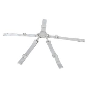 High Chair Straps , 2 colors, 5 Point Harness Baby Safety Strap Belt with Buckle for Stroller Pushchair (Gray Button 5 Point Strap)