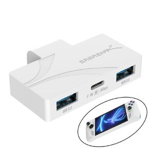 SABRENT USB Type-C 3-Port Gaming Hub for ASUS ROG Ally - Lightweight, Portable, Plug and Play, PD3.0 Charging, USB-A & USB-C Ports, Compatible with Windows, macOS, Linux (HB-ROAY)
