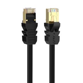 J&D Cat 8 Ethernet Cable 30 ft, High Speed 40 Gbps 2000 Mhz with Gold Plated RJ45 Connector Network Cord Compatible for Gaming PC PS5 Xbox Modem Router 30 ft