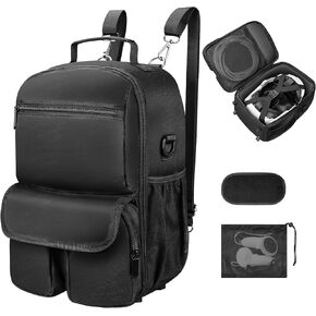 TECTINTER Carrying Case Compatible with Meta Quest 3/Oculus Quest 2/Quest Pro/VR Elite Strap Travel Case for Meta Oculus Quest 2 Headset, Quest Pro, Plenty of Pockets for Controllers & Accessories