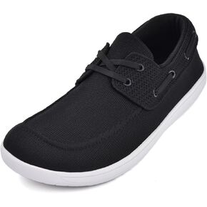 JACKSHIBO Barefoot Shoes for Men Slip on Shoes Minimalist Walking Sneakers Wide Toe Box Zero Drop Sole