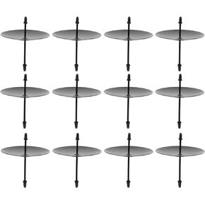 Cabilock 36 pcs Candle Holder Candle Plate Holder Candle Fixator Candle Fixers Wreath Holder Stand Wedding Table Decor Metal Candle Plates for Pillar Candles Tealight conical Iron Sixtieth