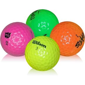 Afford-A-Ball Golf. (50 Pack) Used and Recycled Color Golf Ball Mix. Miscellaneous Value Brands Mix. Colored Golf Accessories for Men & Women.