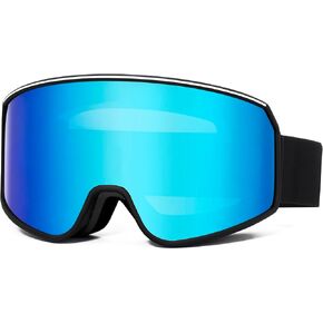 Ski Goggles OTG for Men Women, Anti-fog UV Protection Snowboard Goggles Skiing Snowmobile for Adult Youth