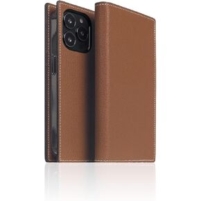 SLG iPhone 14 Handmade Leather Wallet Case, D6 Hybrid Grain Leather, Diary Flip Cover, Card Slot Holder with Gift Box (Sea Green)