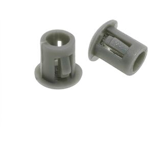 ONLYKXY 10Pcs Gray Plastic Round Snap in Type Locking Furniture Hole Plugs Button Protective Cover Cap Head (25mm/0.98inch)