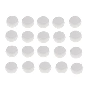 20 Pcs White Rattle Box Noise Maker Insert Squeaker Plastic Ring Box Repair Fix Baby Rattle Accessories Baby and Toddler (15mm)