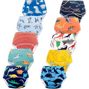 Potty Training Underwear for Girls, Toddler Learning Training Underwear Boys (10 Packs, 3-4T, Multicolor)