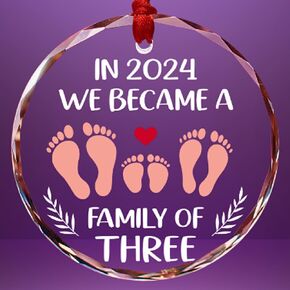 Mr and Mrs Gifts - Wedding Gifts for Couples 2024, First Christmas Married Ornament, Just Married Glass Ornaments for Newlywed, Bridal Shower Gifts for Bride 1st Married Crystal Ornament with Gift Box