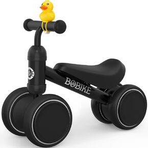 Baby Balance Bike Toys for 12-36 Months Kids Toy Boy and Girls Gifts Toddler Best First Birthday Gift Children Walker No Pedal Infant 4 Wheels Bicycle (Colorful, Black-Light)