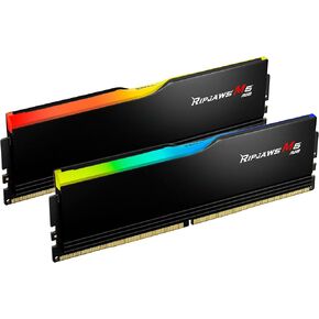 G.SKILL Ripjaws M5 RGB Series (Intel XMP 3.0) DDR5 RAM 32GB (2x16GB) 6000MT/s CL36-48-48-96 1.25V Desktop Computer Memory UDIMM - Matte Black (F5-6000J3648D16GX2-RM5RK)