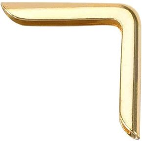 uxcell Metal Book Corner Protectors Edge Cover Guard 13 X 13 X 2.4mm Gold Tone 30pcs
