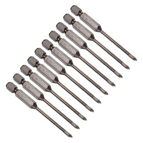 Titanium Masonry Drill Bit, 3mm Cutting Dia 74mm Length 1/4" Hex Shank Carbide Cross Tip Concrete Drill Bits Yellow - (Applications: for Wood Glass Brick Cement), 10-Pieces