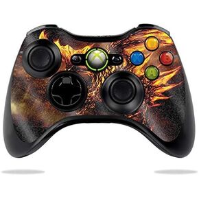MightySkins Glossy Glitter Skin for Microsoft Xbox 360 Controller - Golden Dragon | Protective, Durable High-Gloss Glitter Finish | Easy to Apply, Remove, and Change Styles | Made in The USA
