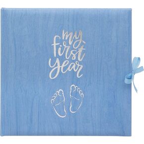 Baby's My First Year Record Log Book to Commemorate Birth Through Their First Year on Earth - White