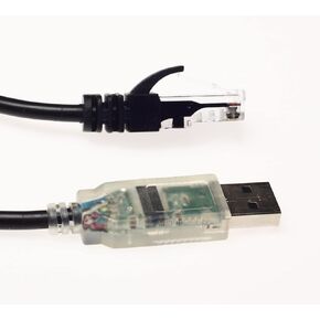 FTDI USB to RJ45 Serial Cisco Rollover Console Cable Round with Snagless Ends 6 Feet