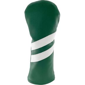 Golf Club Classic Green Driver, Fairway Wood and Hybrid Head Cover PU Leather Headcover