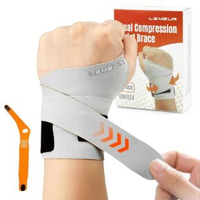 Carpal Tunnel Wrist Brace Ulnar Wrist Brace, Ultra-Thin Elastic Hand Brace for TFCC Tear, Adjustable Wrist Wrap Helps Relieve Tendinitis Arthritis Carpal Tunnel Pain（Right Hand）