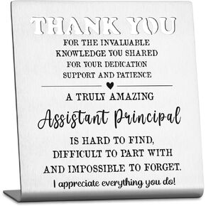 Thank You Gifts for Boss from Employees, Boss Inspirational Gifts Appreciation Keepsake, Retirement Going Away Goodbye Farewell Leaving Boss Day Gifts, Metal Decorative Signs Plaques SL50