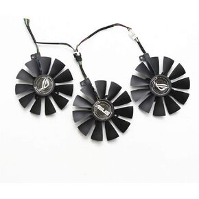 BestParts New Graphics Card Cooling Fan for ASUS Strix GTX980Ti/1070/R9390/RX480/580 T129215SU 87mm 4Pin