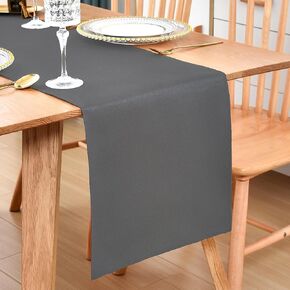 Farmhouse Black Table Runner Small Short Table Runners 36 Inches Coffee Table Runner for Dresser Living Room Bedroom Holiday Party Banquet 12X36 Inch