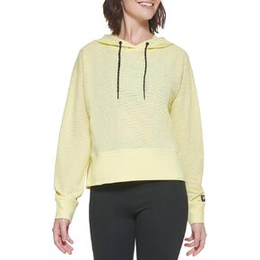 DKNY Women's Hoodie Sprint Mesh Top