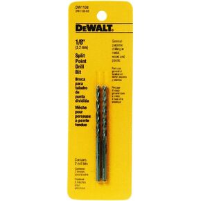 DeWalt 1/8" Split PT Drill BIT (2 PK)