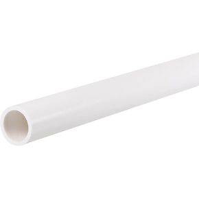 TOP-VIGOR 21mm ID 25mm OD PVC Rigid Round Pipe, 350mm Length Plastic Tube, High Impact for DIY Decoration, Water Pipe, Aquarium, Fish Tank, Crafts, Decoration, Cable Sleeve, White