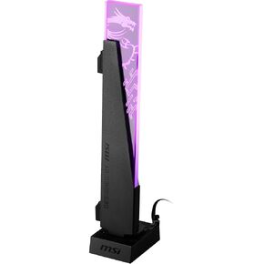 حامل بطاقة الرسومات MSI MPG ARGB - يمنع ثني بطاقة الرسومات، زجاج مقسى 8 مم، قاعدة مغناطيسية، تركيب بدون أدوات in Kuwait