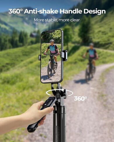 69" Phone Tripod, Tripod for iPhone & Portable Selfie Stick Tripod with Remote, Phone Tripod Stand for Video Recording, Travel Tripod for Cell Phone Tripod Compatible with iOS and Android in Saudi Arabia