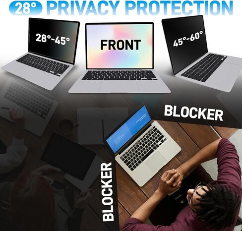 15.6″ Laptop Privacy Screen 16:9 Universal Monitor Filter for Laptop Removable Anti Glare Protector Blue Light Protection Shield for Lenovo HP Dell Acer Asus Thinkpad Envy Xps in Saudi Arabia