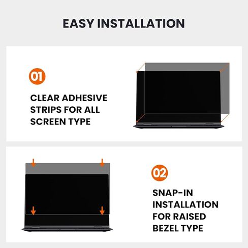HD Laptop Privacy Screen 10.1 inch, Upgraded Laptop Privacy Screen for 16:9 Widescreen Removable Anti Glare Laptop Screen Cover and Blue Light UV-Blocking Screen Privacy Filter in Saudi Arabia