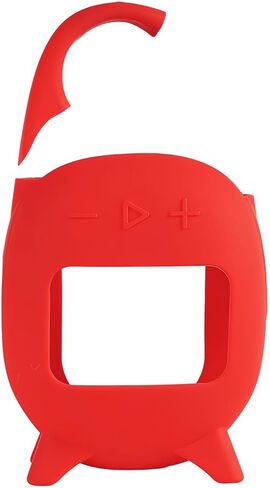 for JBL Clip 5 Portable Bluetooth Speaker Silicone Cover Case, Protective Silicone Case for JBL Clip 5 Portable Bluetooth Speaker Accessories(Red) in Saudi Arabia