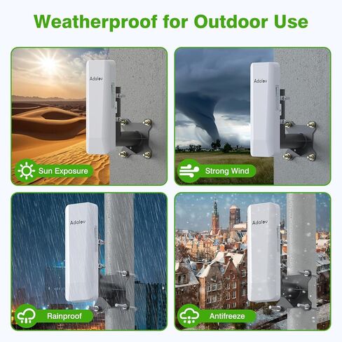 Universal Antenna Mount Brackets with U-Bolts Kit Wall-Mounted / Pole Mount, L Shaped Mount for Starlink, WiFi Bridge, and Access Points on Walls, Poles, Roofs, RVs, Yachts, and Camping Setups in Kuwait