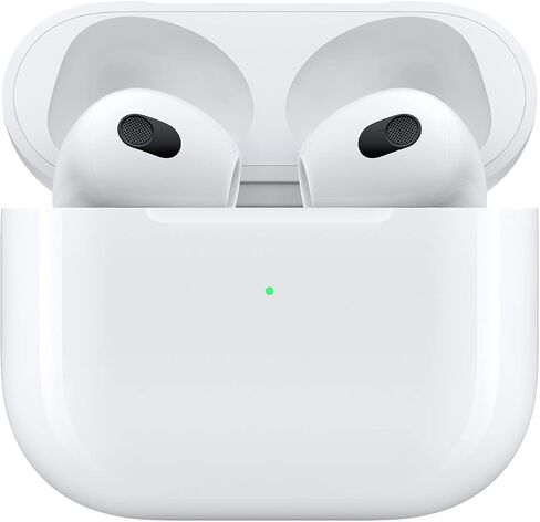 Apple AirPods (الجيل الثالث) EarPods مع علبة شحن MagSafe وضمان محدود لمدة عام من Apple (علبة شحن Lightning) in Kuwait
