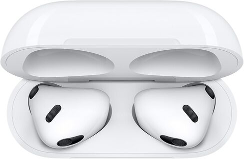Apple AirPods (الجيل الثالث) EarPods مع علبة شحن MagSafe وضمان محدود لمدة عام من Apple (علبة شحن Lightning) in Kuwait